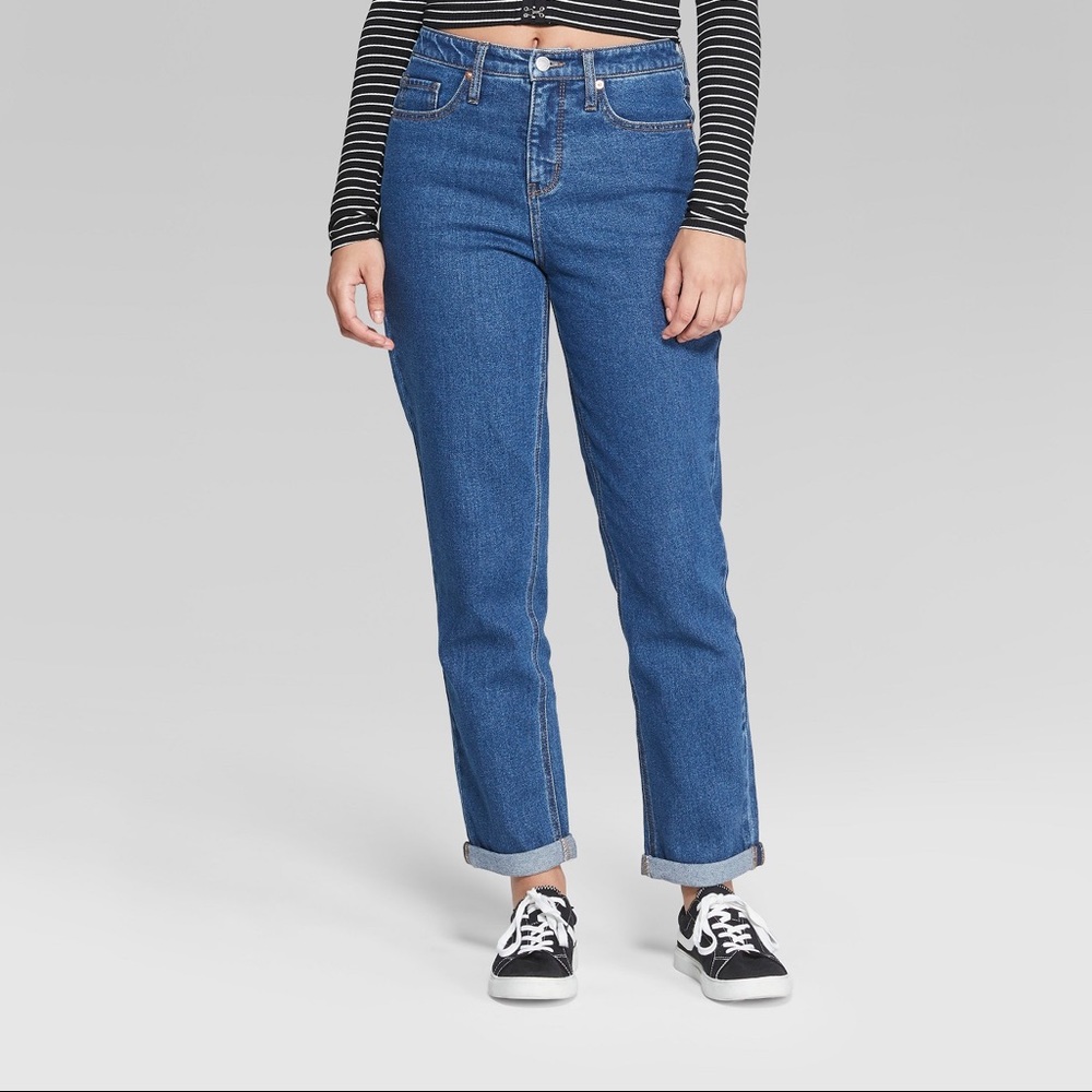 Brand New with Tags High Rise Mom Jeans wild fable